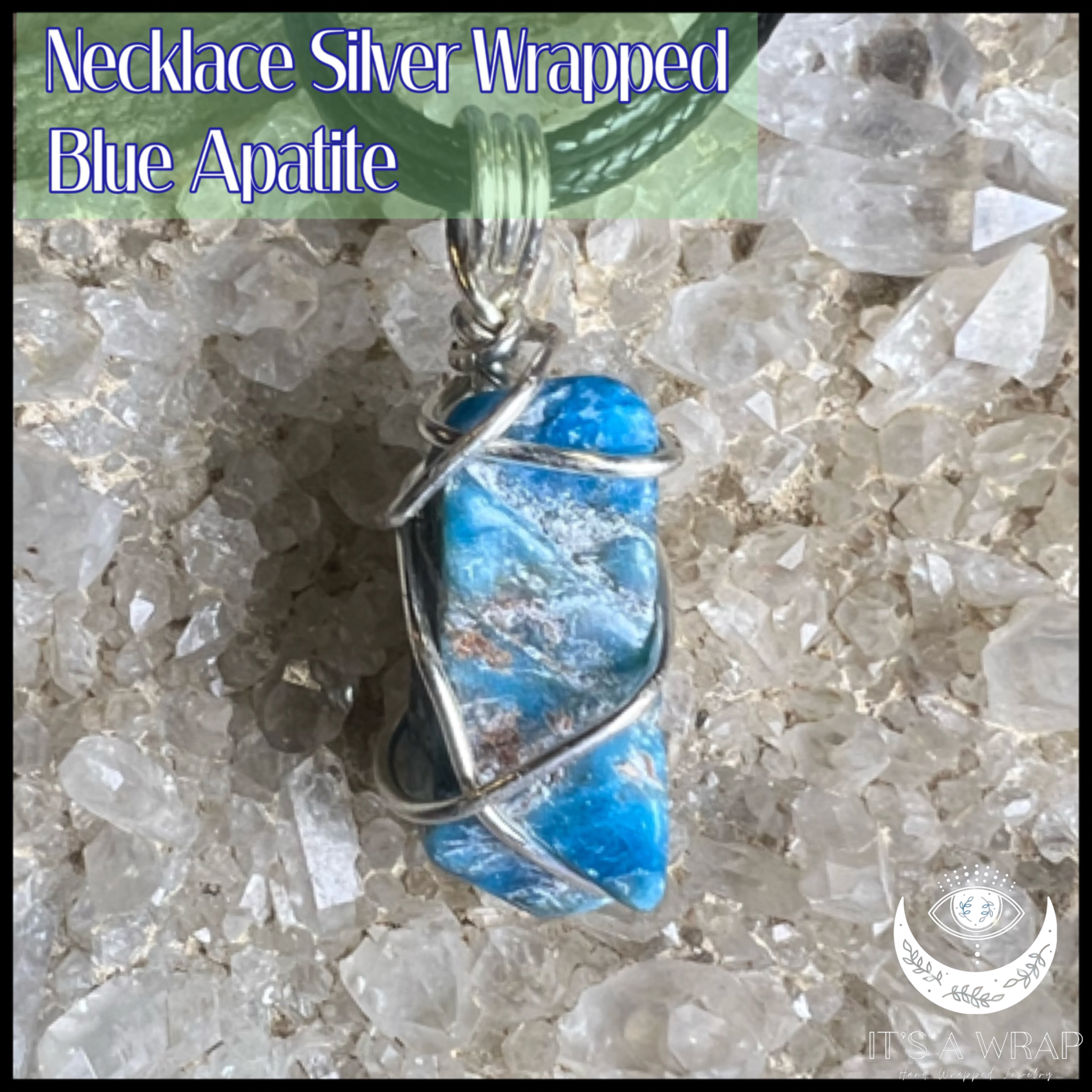 Necklace IAW Apatite Blue