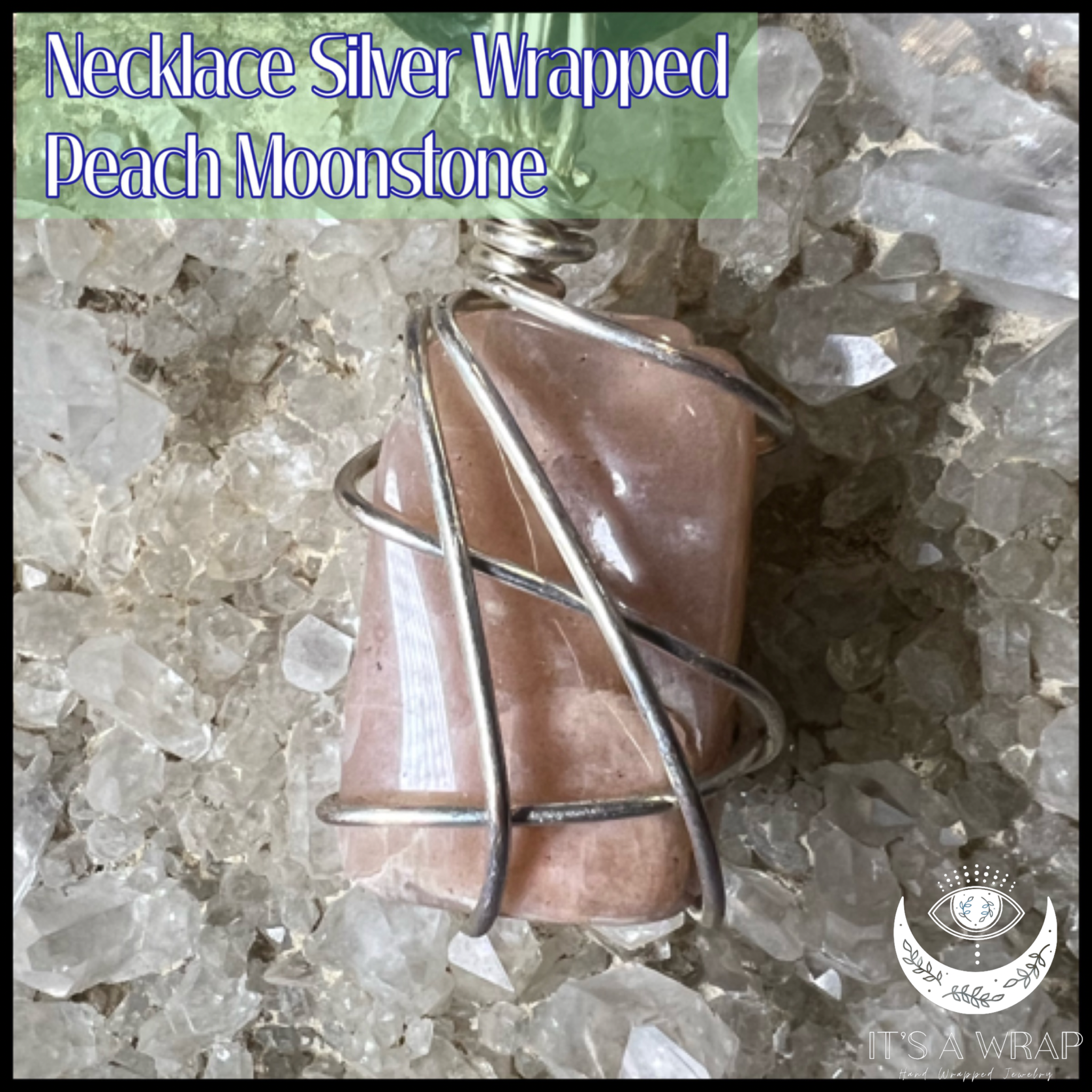 Necklace IAW Moonstone Peach
