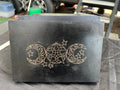 Box, Wood Engraved Pentacle Triple Moon | Handcrafted Wiccan Storage for Tarot & Altar Tools