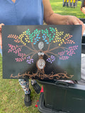Box, Altar Wood Painted Large - Tree Goddess