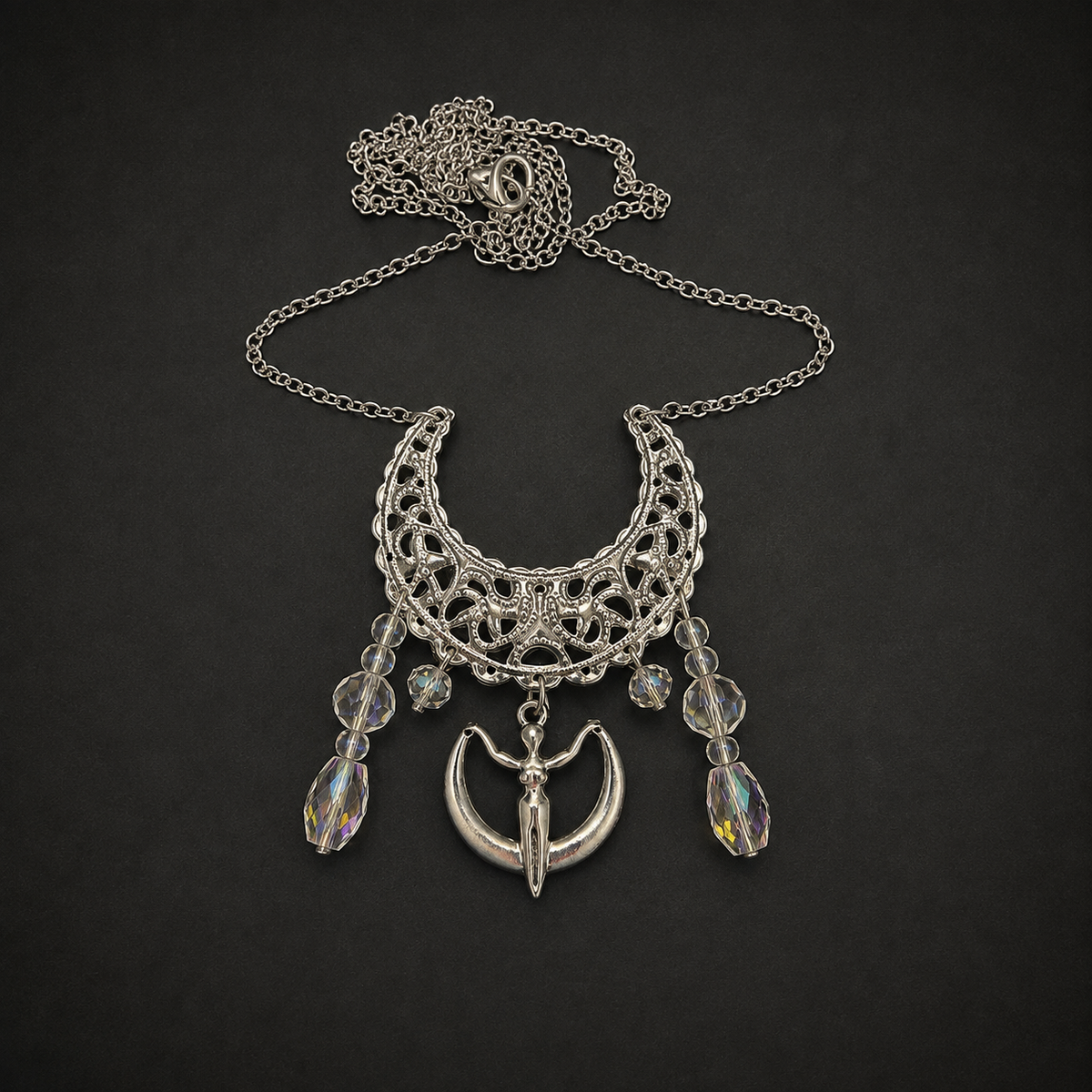 Necklace Silver Moon Goddess