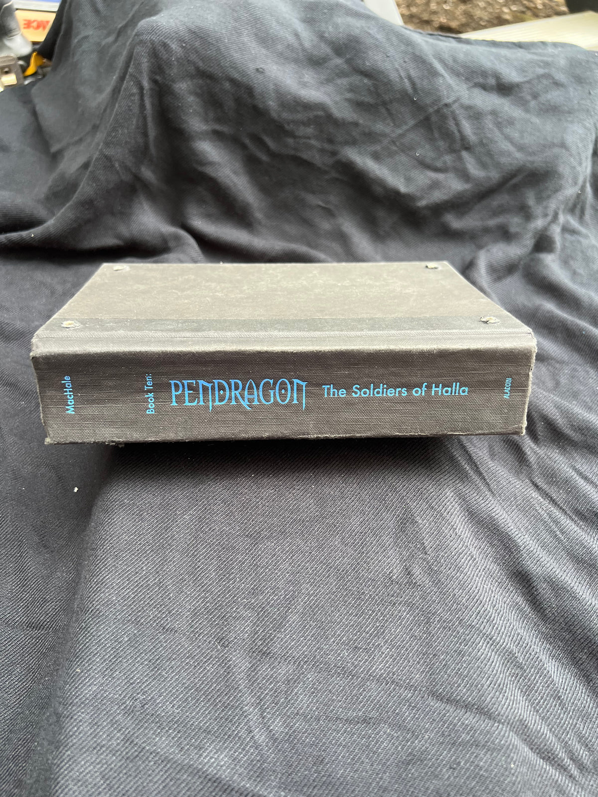 Book Shelf Hanging Sci-Fi Fantasy| Repurposed Hardback Hanging Shelf with Paracord (Upcycled Decor)