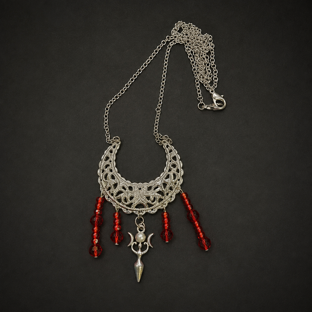 Necklace Silver Moon Goddess
