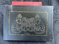 Box, Wood Engraved Celtic Cats | Handcrafted Feline Spirit Storage for Tarot & Crystals