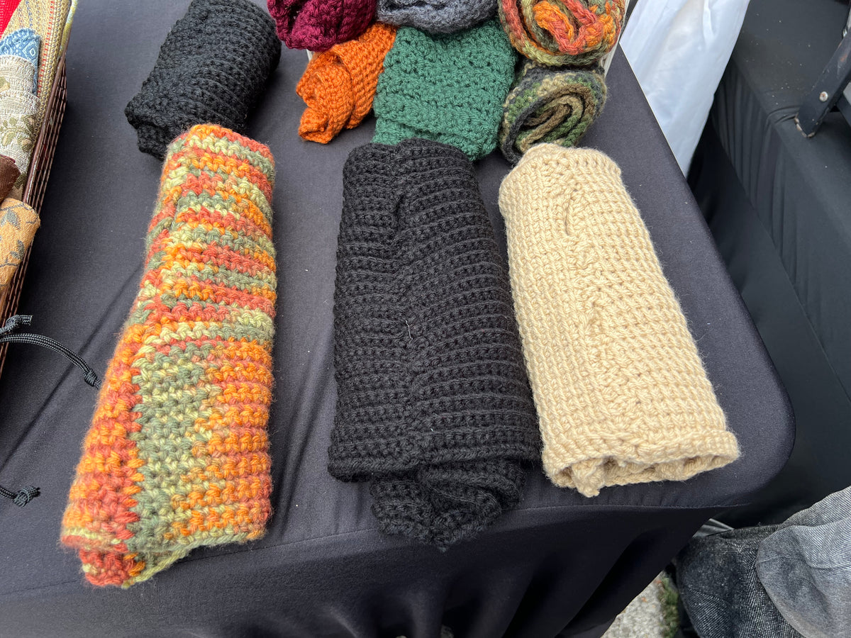Gloves Crochet Fingerless Long Pair