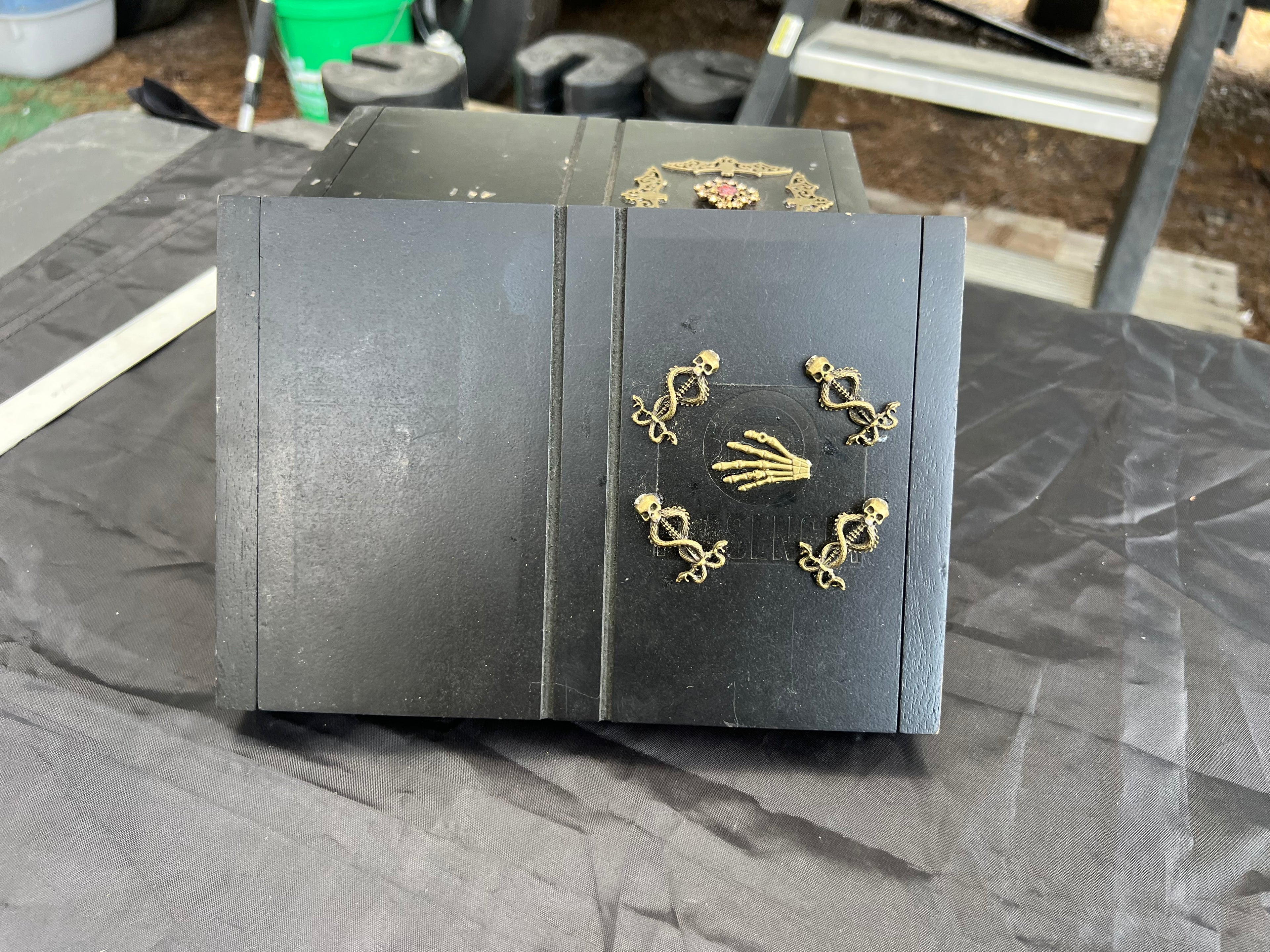 Box, Wood Embellished Charmed