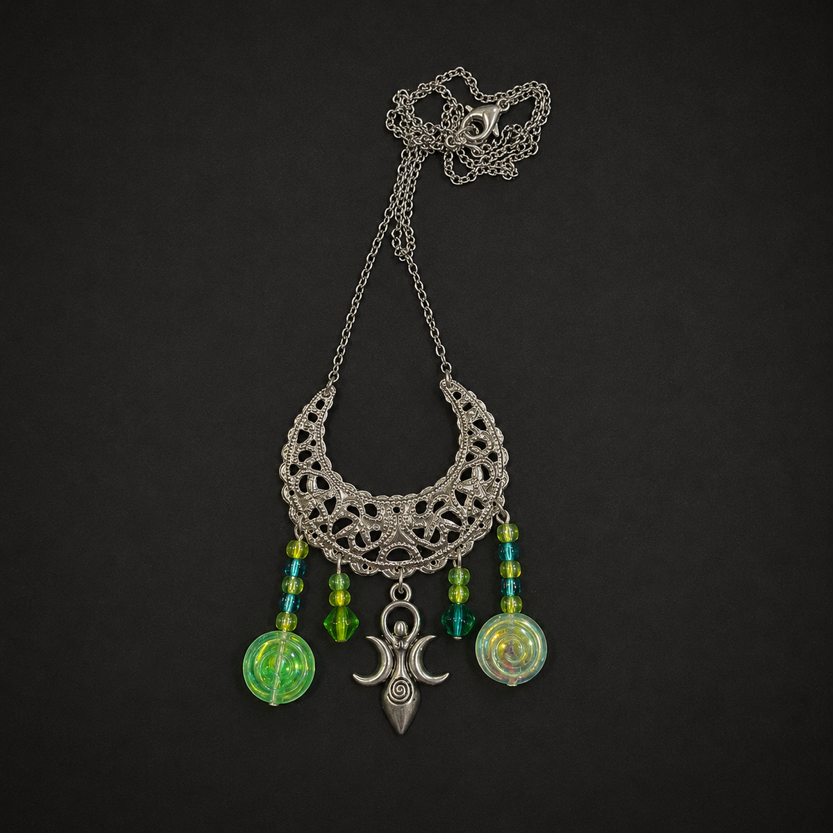 Necklace Silver Moon Goddess