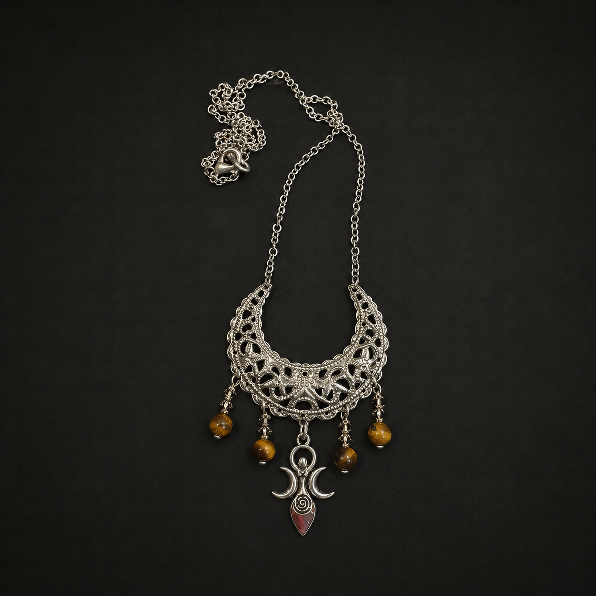 Necklace Silver Moon Goddess