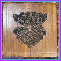 Box, Wood Burned Greenman | Handcrafted Nature Spirit Storage for Tarot, Crystals & Altar Tools