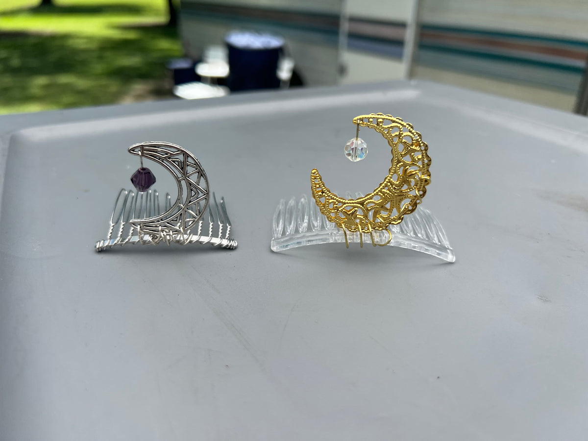 Hair Combs Moon Goddess