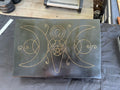 Box, Altar Wood Engraved Large - Moon Goddess
