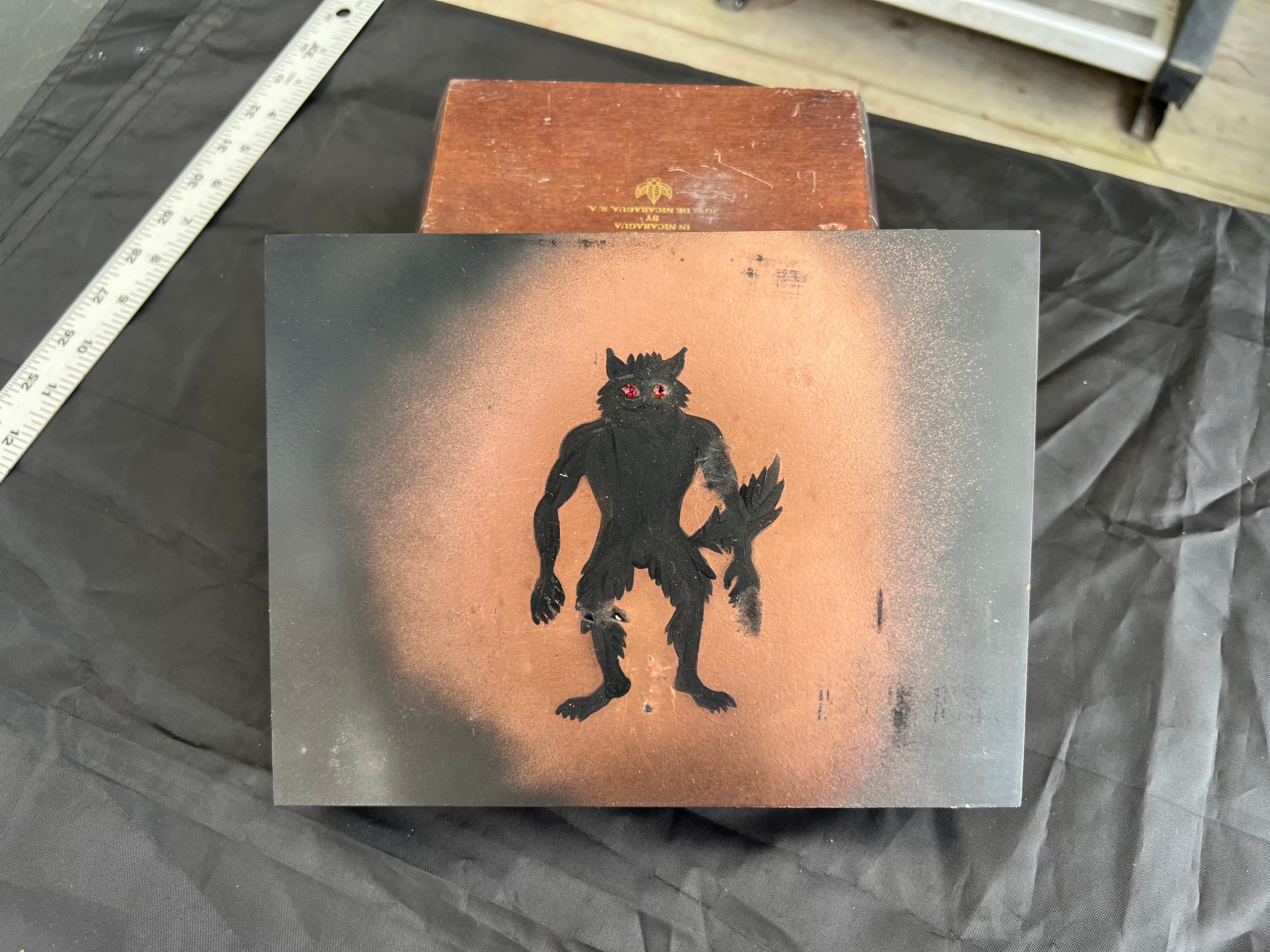 Box, Wood Painted Rougarou