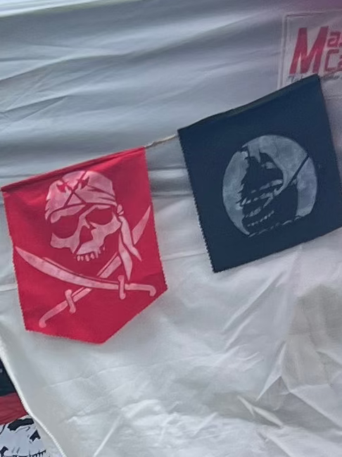 Pirate Pennant 10’ Hand-Painted Flags