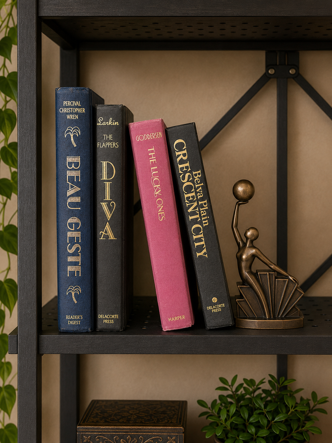 Book Shelf Hanging | Repurposed Hardback Hanging Shelf with Paracord (Upcycled Decor)