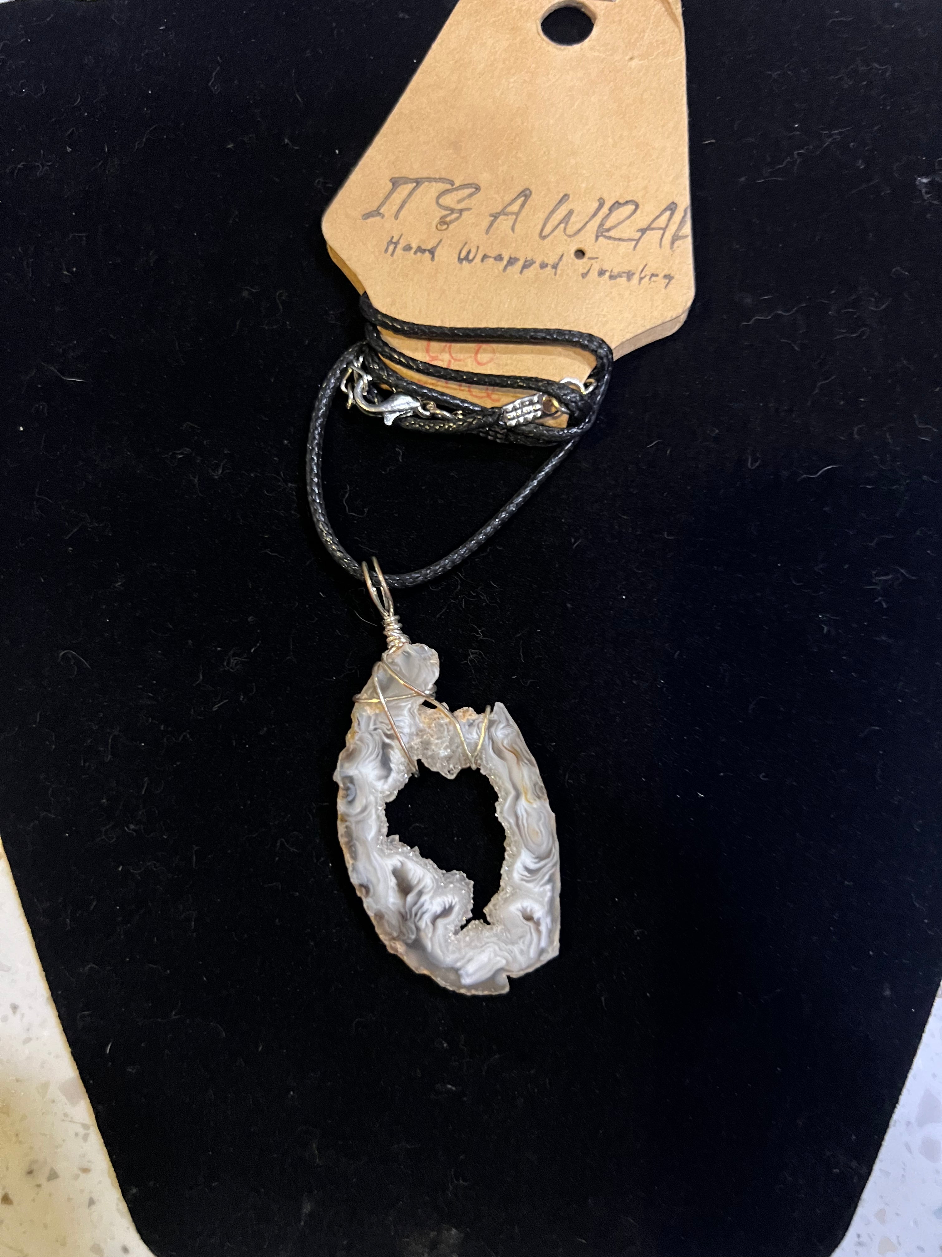 Necklace IAW Agate Slice