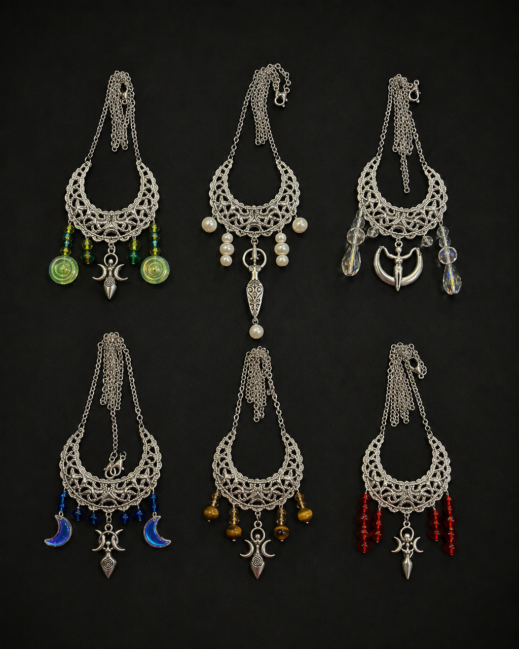 Necklace Silver Moon Goddess